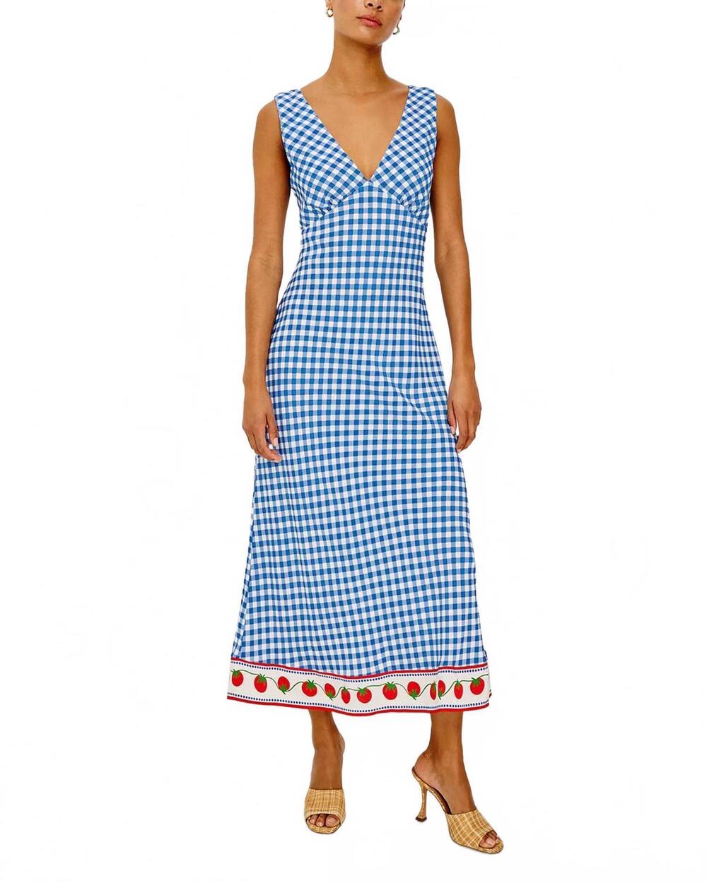 NEW RAILS serafina dress in gingham tomatoes